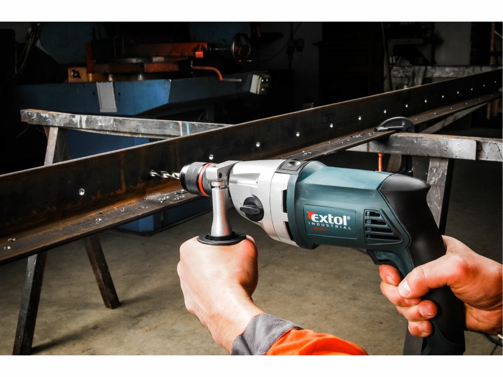 Príklepová vŕtačka EXTOL INDUSTRIAL 850W – výkon do dielne aj na stavbu