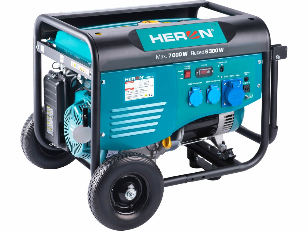 Rámová benzínová elektrocentrála Heron 7kW - spoľahlivý zdroj energie