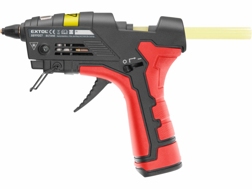 Lepiaca pištoľ na tavné tyčinky 11,2 mm EXTOL PREMIUM s pogumovanou rukoväťou