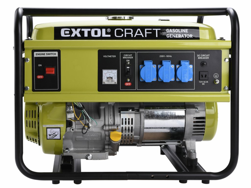 Extol Craft Benzínová Elektrocentrála 5,5kW - Spoľahlivý Zdroj Energie pre Dielňu