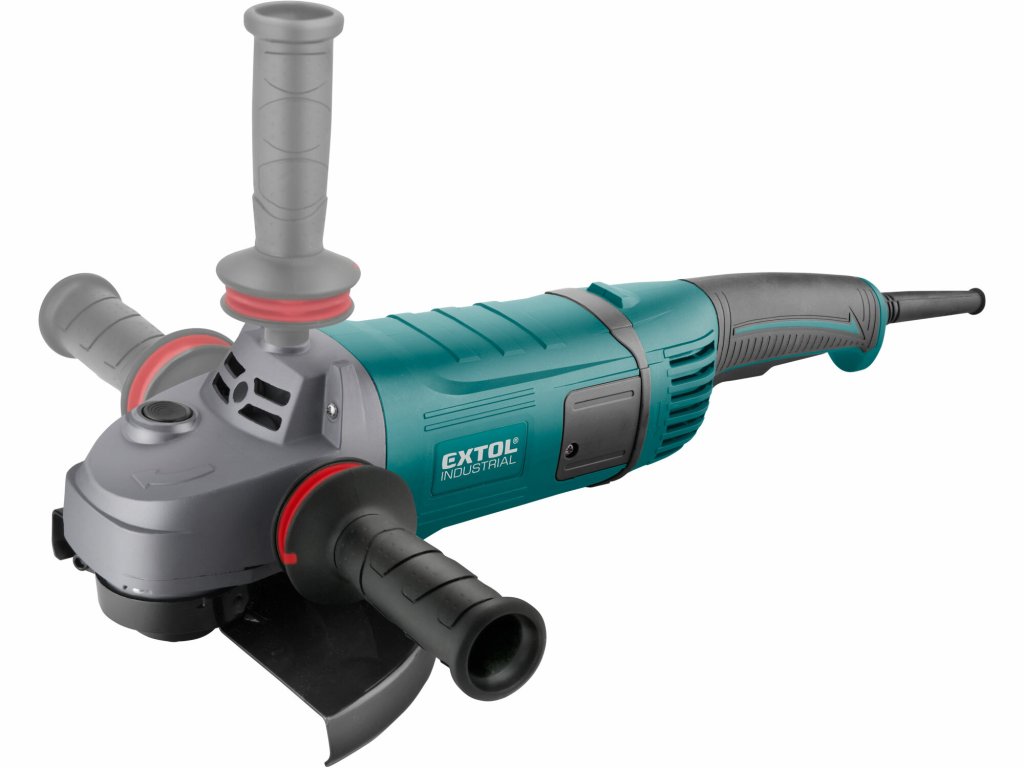 EXTOL INDUSTRIAL brúska 2600W – robustná 230mm uhlová brúska s antivibráciami
