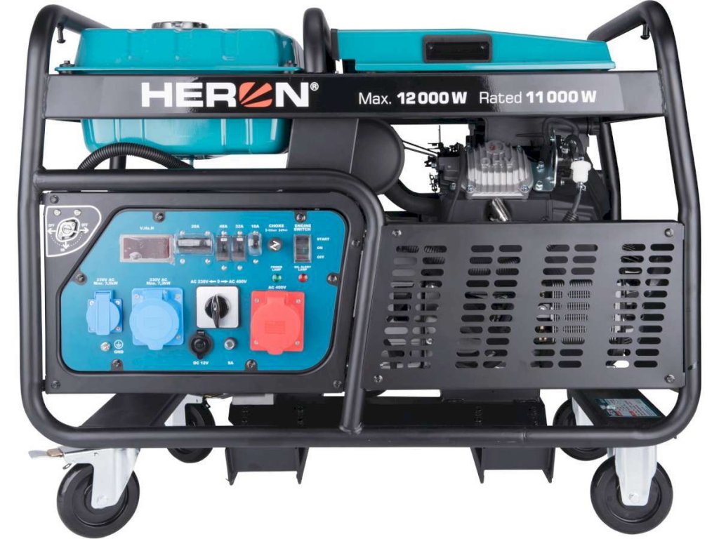 Rámová benzínová elektrocentrála Heron 7kW s elektrickým štartom