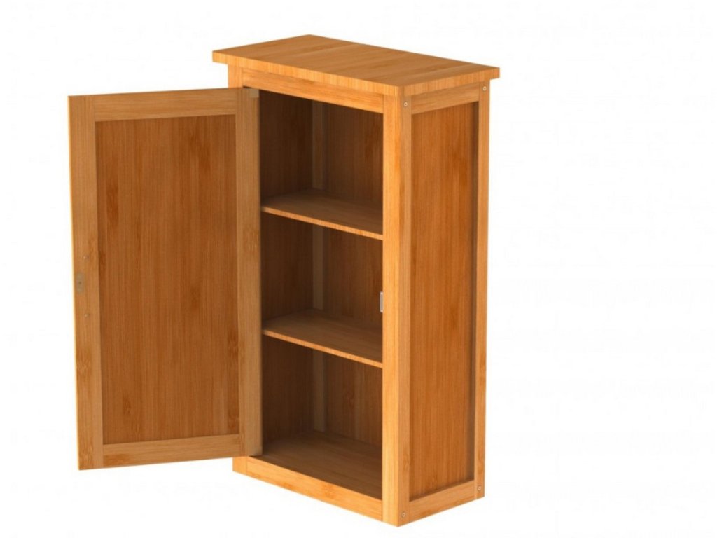 Závesná skrinka Schütte 42x82x30 cm - Prírodná krása v každej kúpeľni