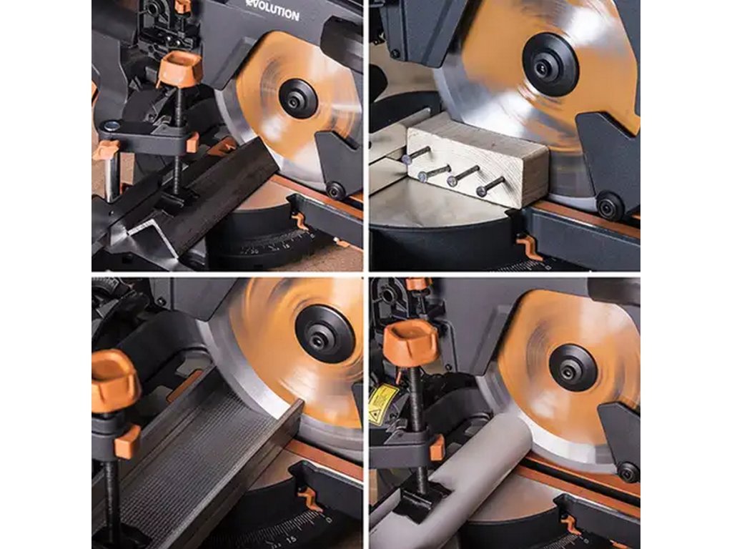 Rezanie rôznych materiálov - príklad použitiaMultimateriálny kotúč, EVOLUTION RAGE 165, 185, 210, 255, 355mm