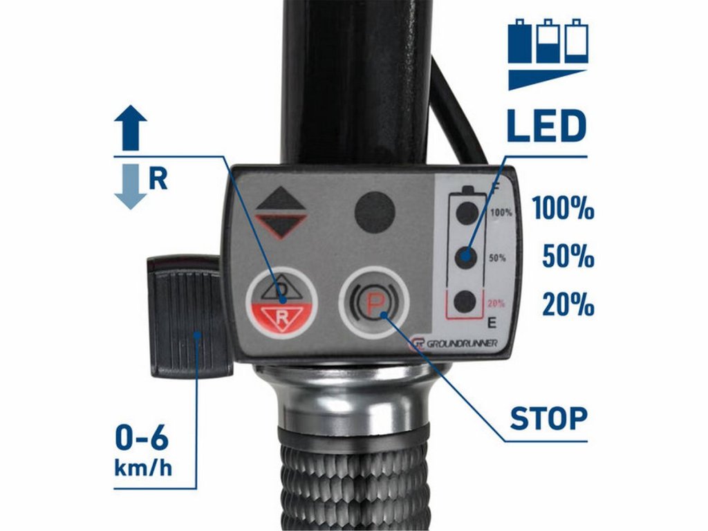 AKU fúrik EXTOL 24V 500W motor 80l korba elektrický pohon