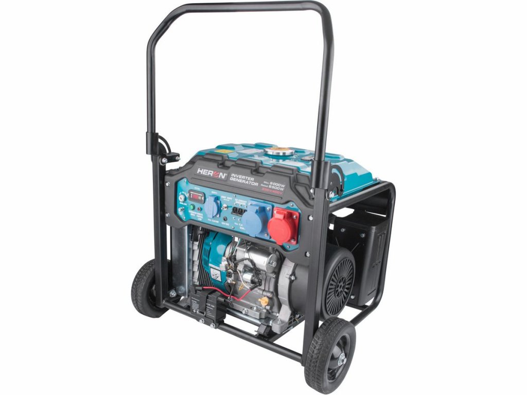 HERON 8896235 - Trojfázová elektrocentrála 9kW s invertorom a Li-ion batériou