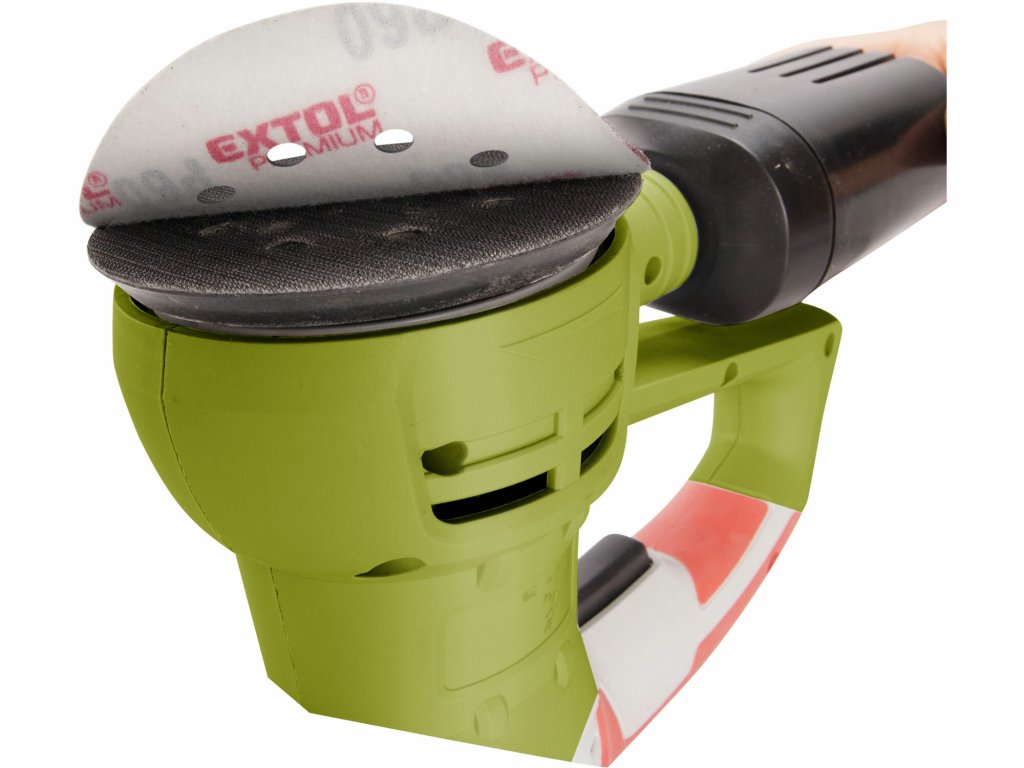 Excentrická brúska EXTOL CRAFT 430W so zberným boxom na prach