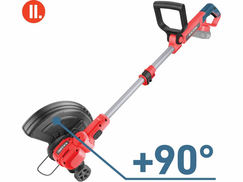 Aku strunová kosačka EXTOL Share20V s teleskopickou rukoväťou