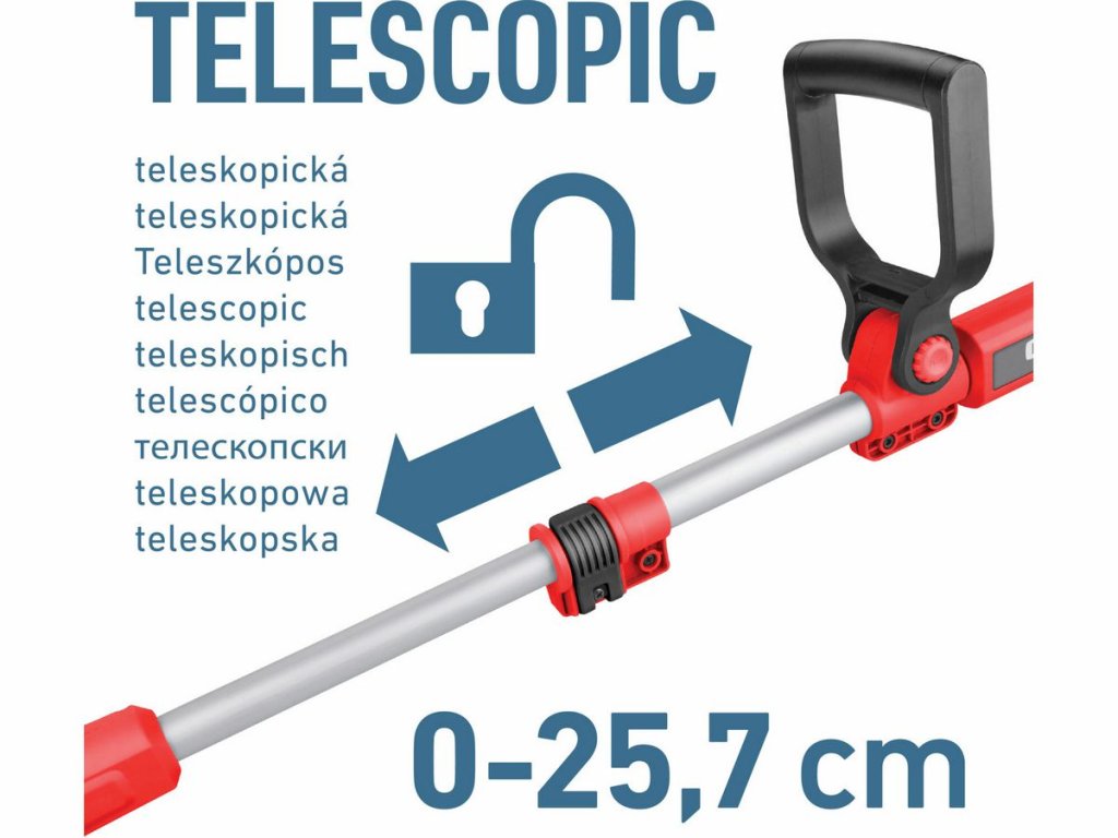 Ľahká akumulátorová strunová kosačka na kosenie okrajov trávnika