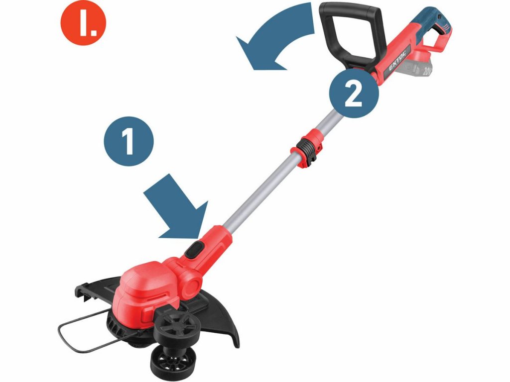 4. Ľahká akumulátorová strunová kosačka na kosenie okrajov trávnika