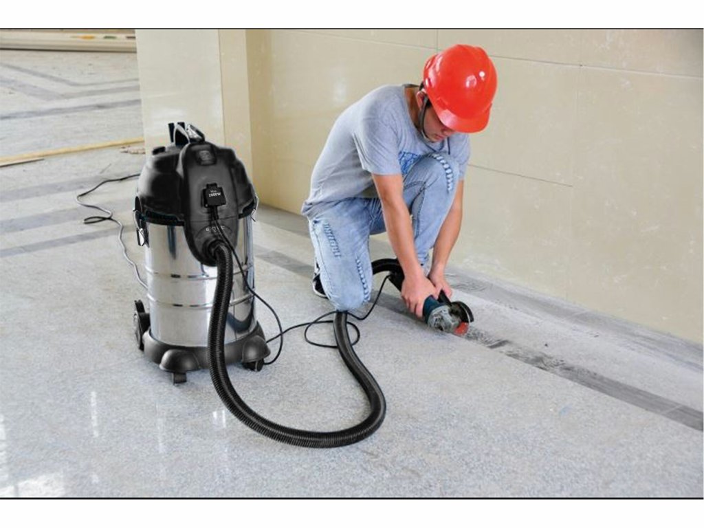 EXTOL PREMIUM vysávač 30L s HEPA filtrom a zásuvkou na náradie