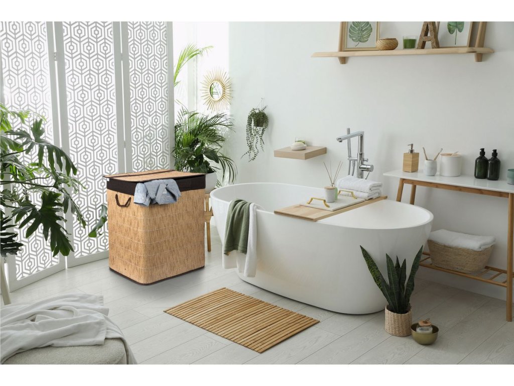 Kôš na bielizeň G21 150 l s rozdeľovačom – elegantné triedenie prádla bez chaosu