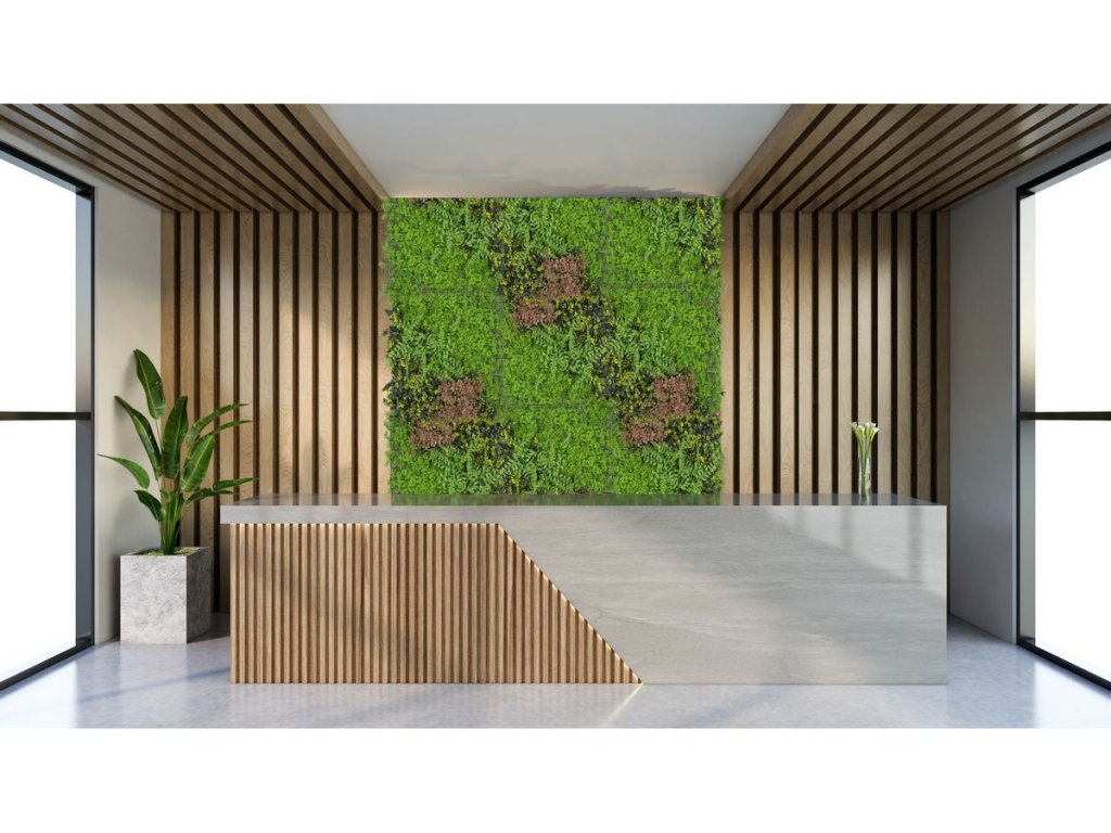 Zelený panel G21 Listo Ferns 50x50 cm s luxusným 3D efektom