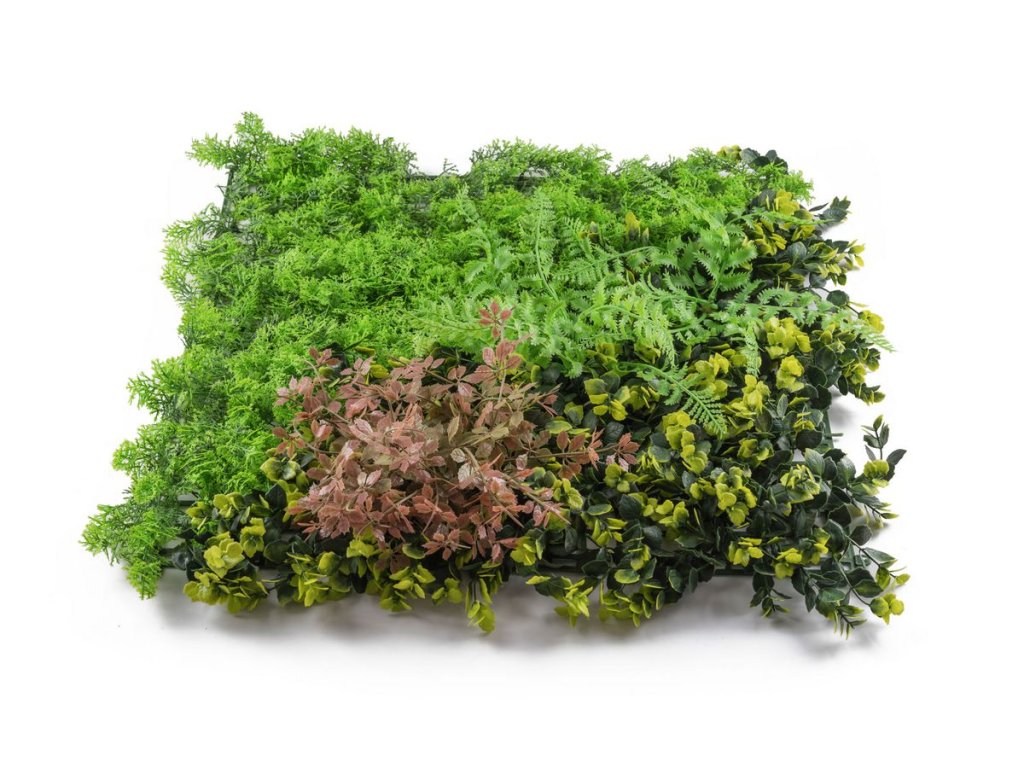 Umelá zelená stena 50x50 cm s UV ochranou na balkón, terasu a plot