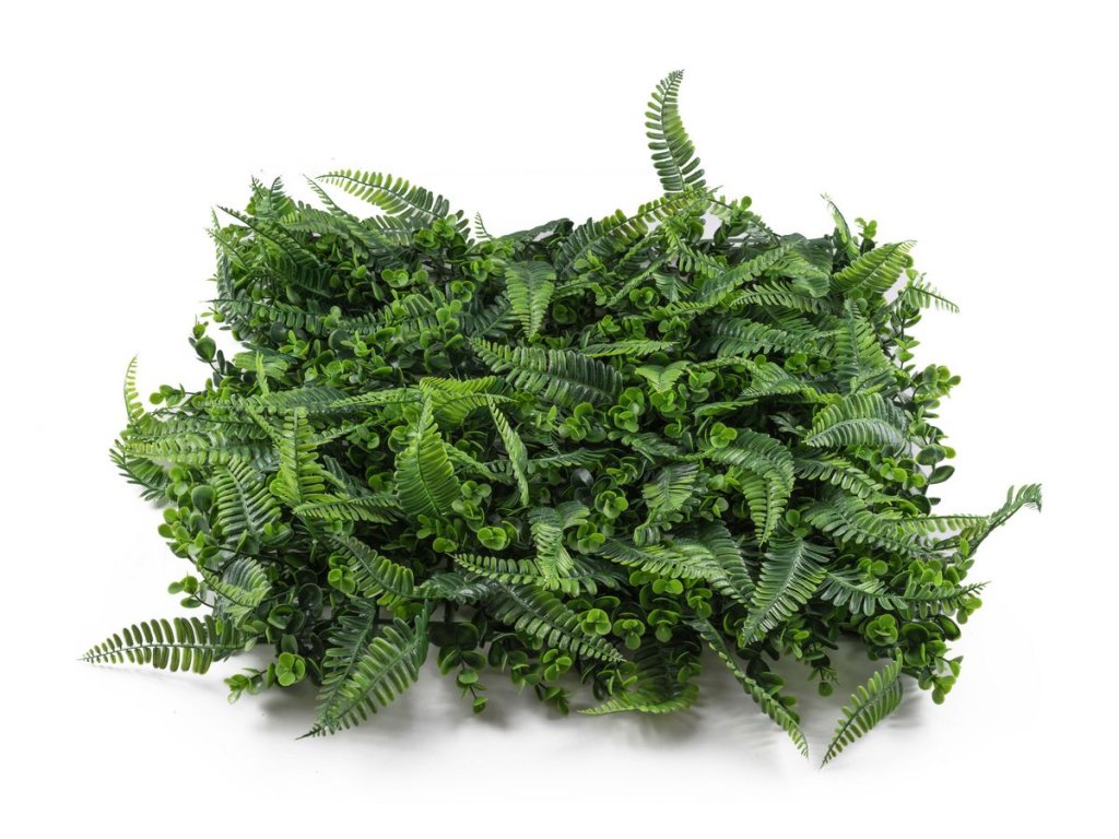 Umelá zelená stena 50x50 cm s UV ochranou na balkón, terasu a plot