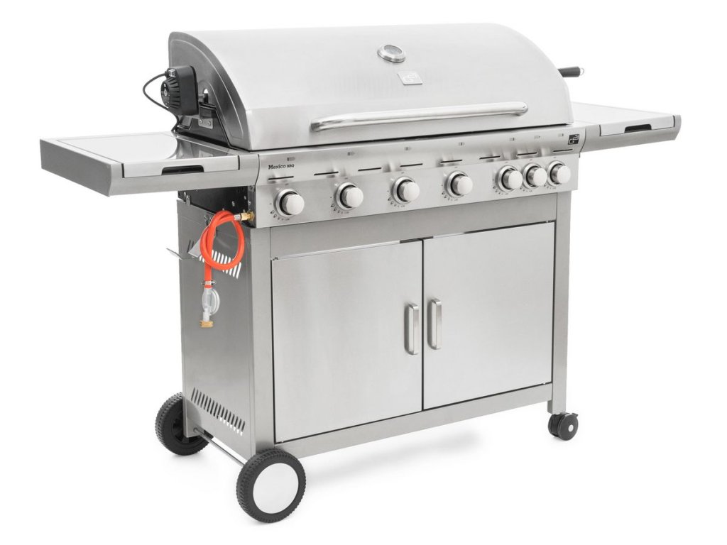 Plynový gril G21 Mexico BBQ Premium Line – teplomer, grilovacia ihla a 7 horákov