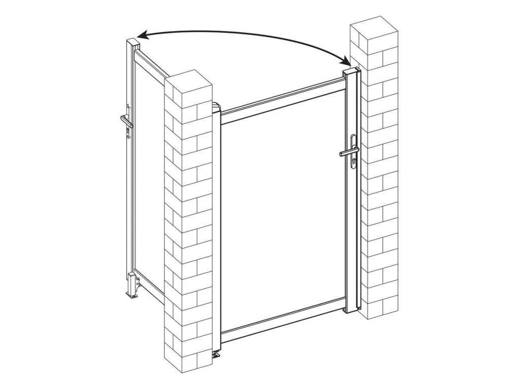 Montážny profil 158 cm pre ľavé krídlo bránky – presné osadenie bez komplikácií