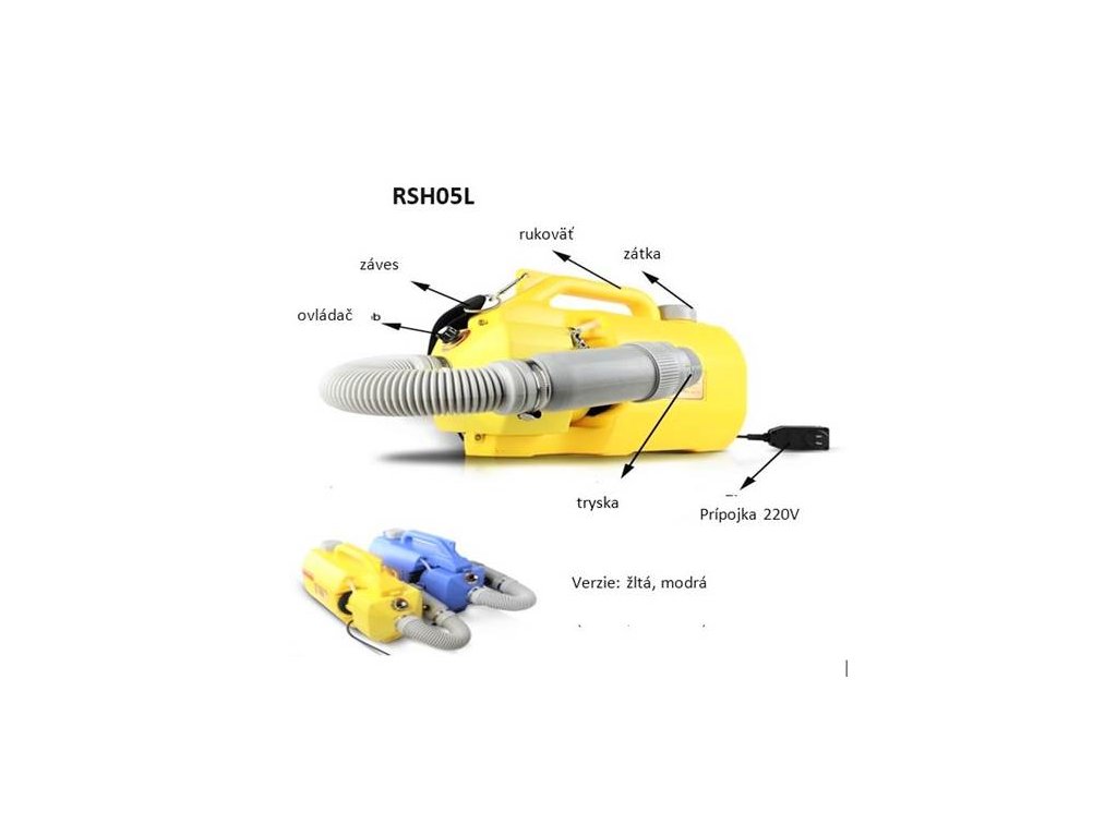 5. Aplikátor dezinfekcie s nastaviteľnou veľkosťou kvapôčok