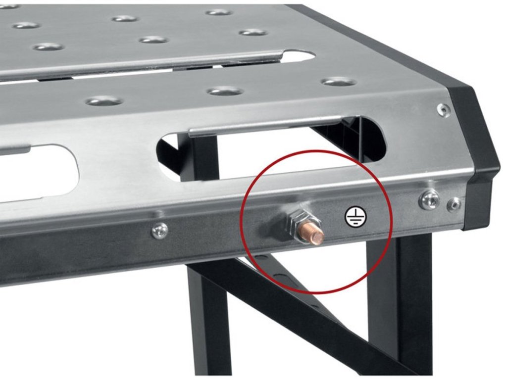 6. Prenosný pracovný stôl na zváranie s fixačnými otvormi 20 mm