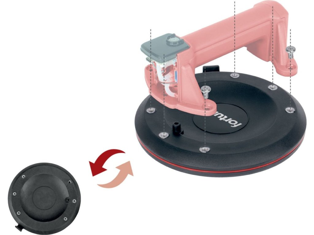 Základňa pre akumulátorovú prísavku Fortum ø200mm pre model 4780872