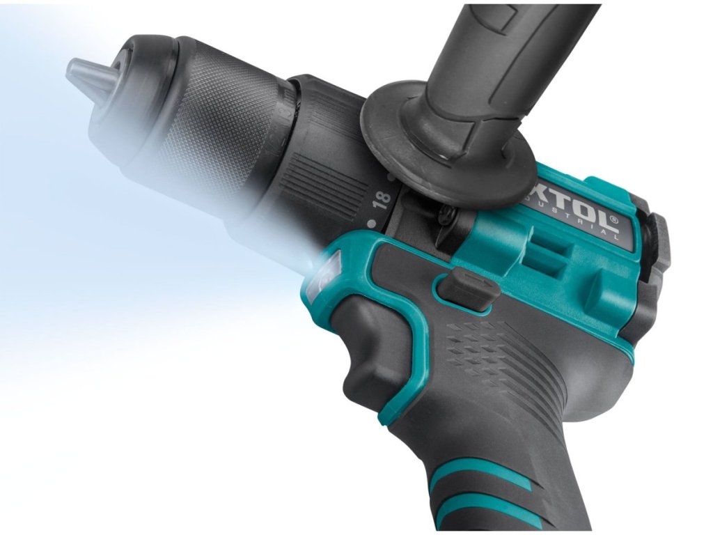 Akumulátorová príklepová vŕtačka s bezuhlíkovým motorom Share20V