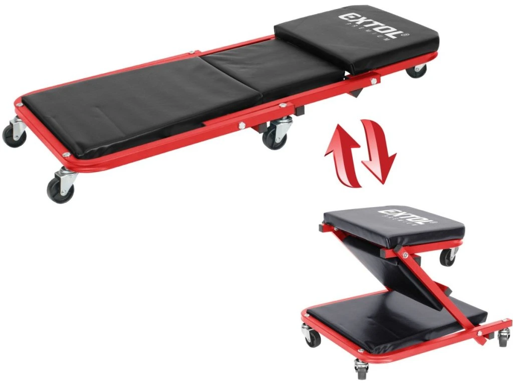 Dielenské ležadlo a sedadlo v jednom Extol Premium s nosnosťou 150 kg