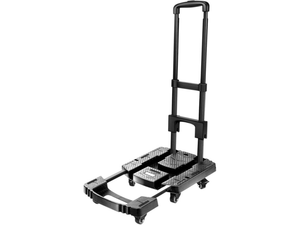 Skladací prepravný vozík so šiestimi kolieskami pre ľahkú manipuláciu