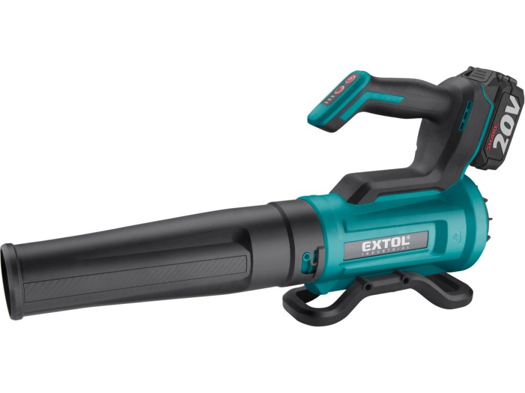 Záhradný fukár Extol Industrial 20V: Výkonný pomocník s rýchlosťou vzduchu 52 m/s