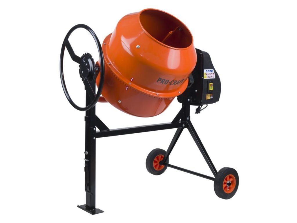 Stavebná miešačka Procraft PCM180 s liatinovým bubnom 180L