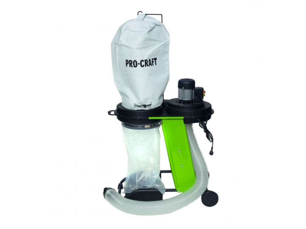 Procraft PDC550: Výkonný odsávač s 75l odpadovým vrecom