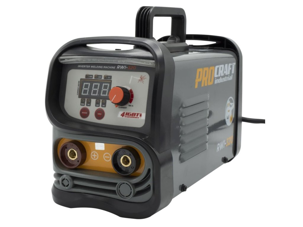Invertorová zváračka Procraft RWI-320 (20–160 A) s LCD displejom