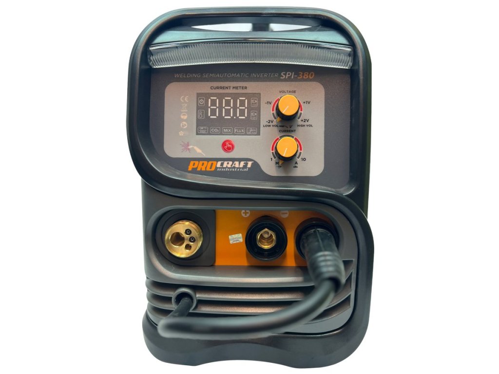 Invertorová zváračka Procraft SPI-380 pre drôt 0,6-1,0 mm a elektródy