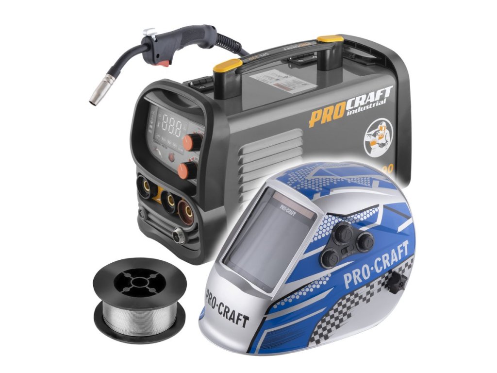 Kombinovaná invertorová zváračka Procraft SPI-290 (FLUX/MMA/TIG) + príslušenstvo