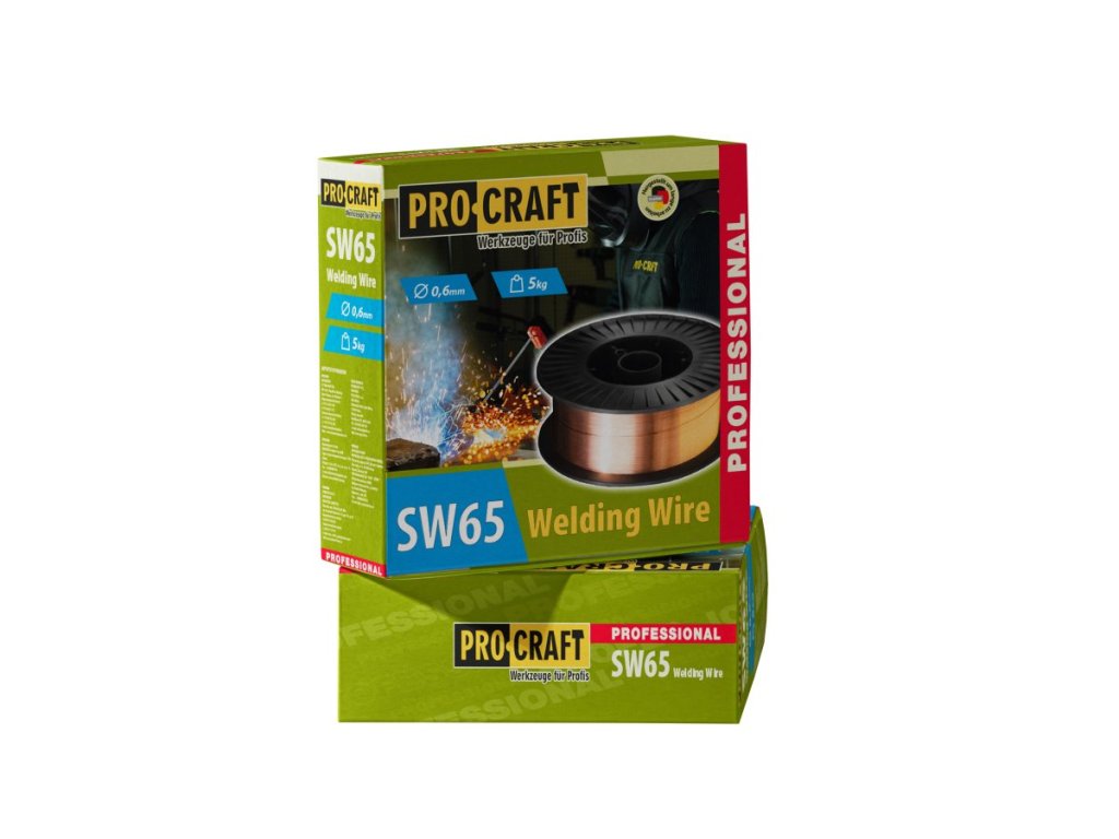 Kvalitný zvárací drôt Procraft SW65 0,6 mm pre metódu MIG/MAG