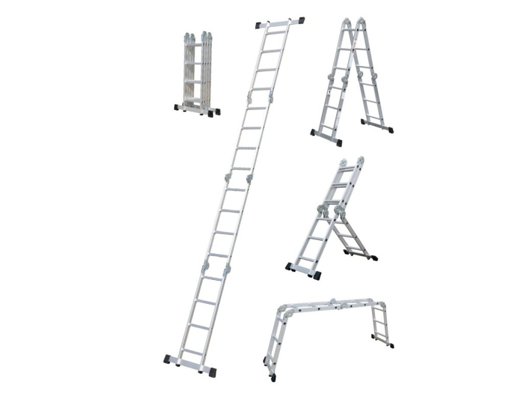 Hliníkový kĺbový rebrík Procraft PLA4.346 pre prácu vo výškach