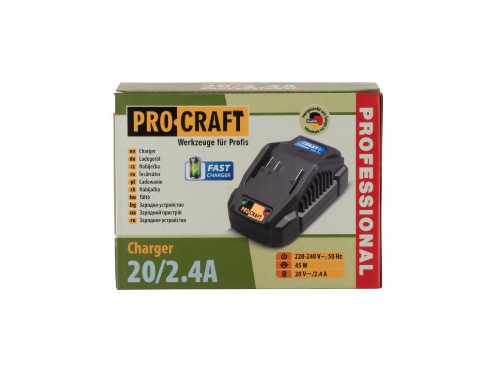 Nabíjačka Procraft 40/2 pre akumulátory 20/40V