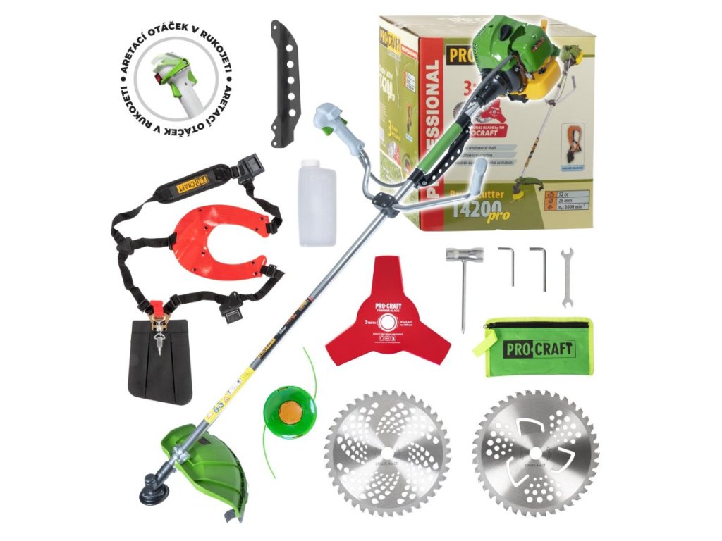 Výkonný benzínový krovinorez Procraft T4200 Pro so systémom EASYSTART