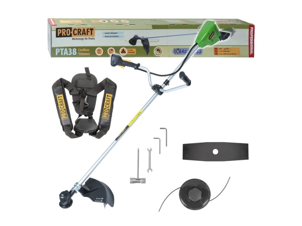 Prečo zvoliť akumulátorový krovinorez Procraft PTA38 na burinu