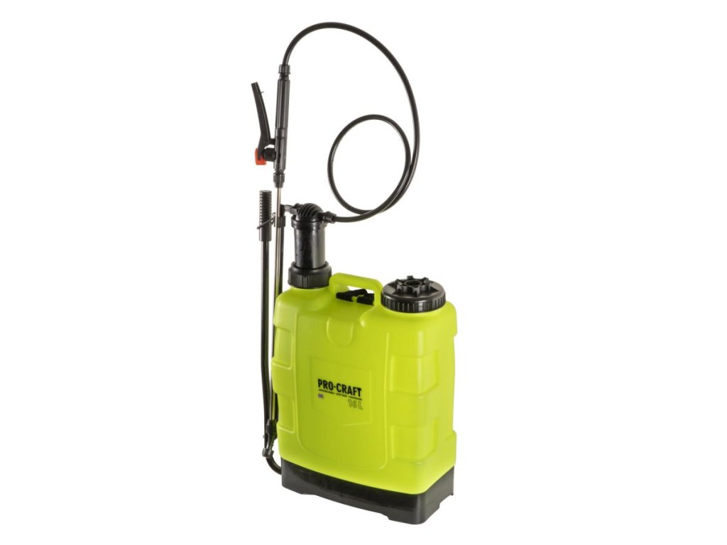 Záhradný postrekovač na ochranu rastlín s kovovou tyčou