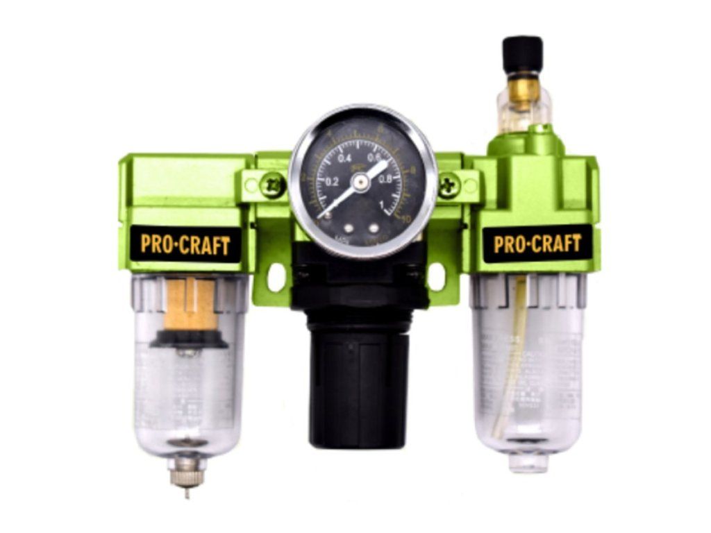 Regulátor tlaku so vzduchovým a olejovým filtrom PROCRAFT FU02 pre čistý vzduch