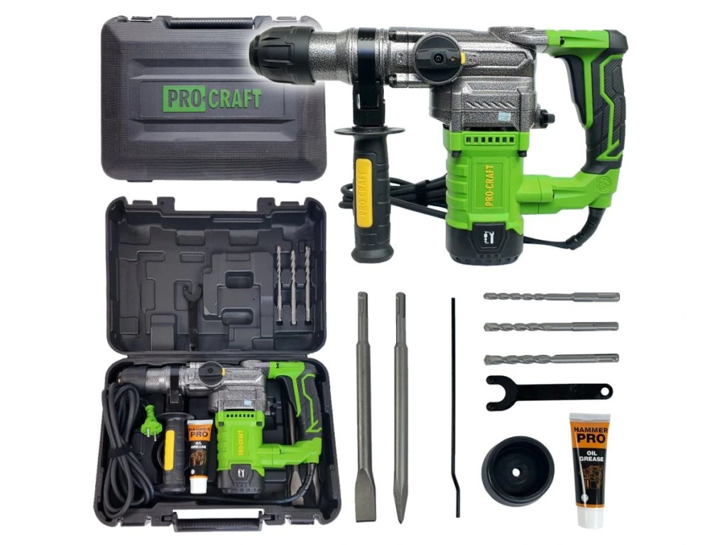 Kombinované vŕtacie a sekacie kladivo Procraft BH1300 do betónu aj tehly