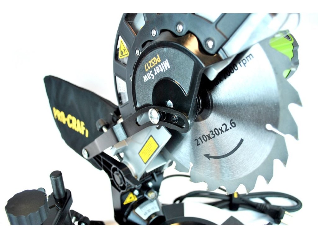 Pokosová píla PROCRAFT PGS217 s laserom a výkonom 1 400 W