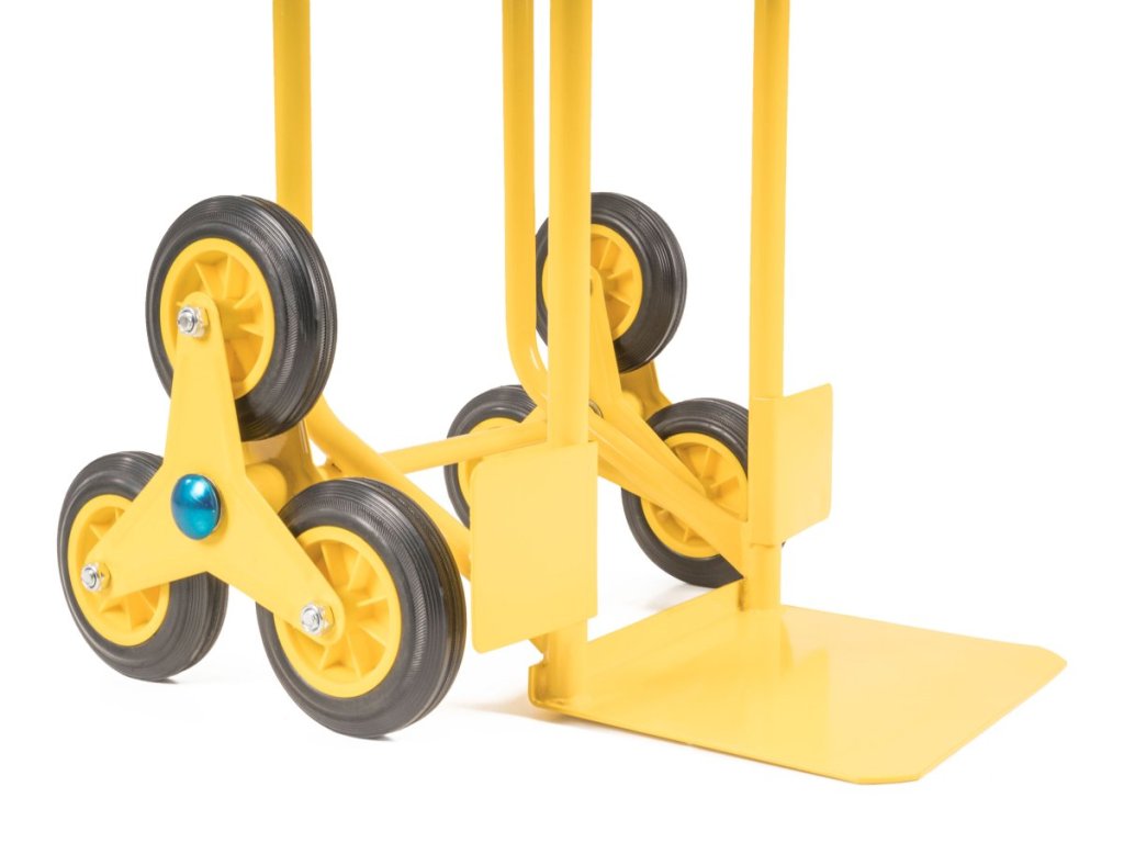 Schodisková rudla G21, nosnosť 200 kg, plné kolesá 15,5 cm, kovová konštrukcia, lopata 30 x 24 cm