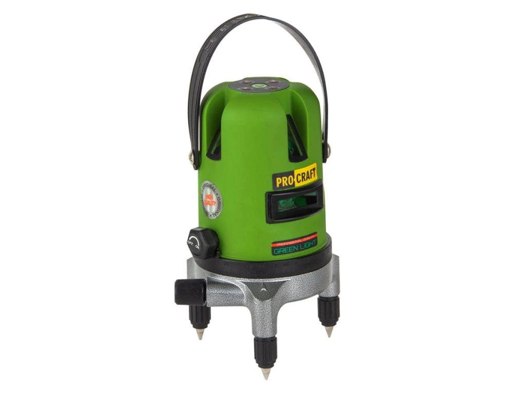 Zelený líniový laser Procraft LE-5D pre presné roviny