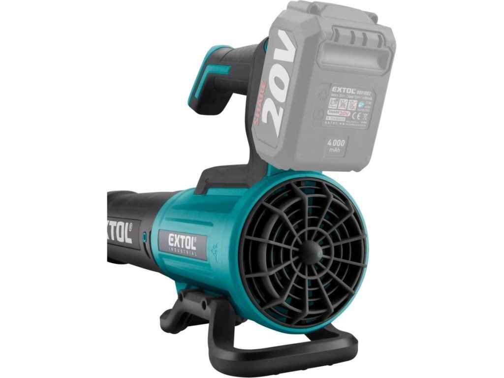 Bezuhlíkový fukár záhradný aku EXTOL INDUSTRIAL Share20V