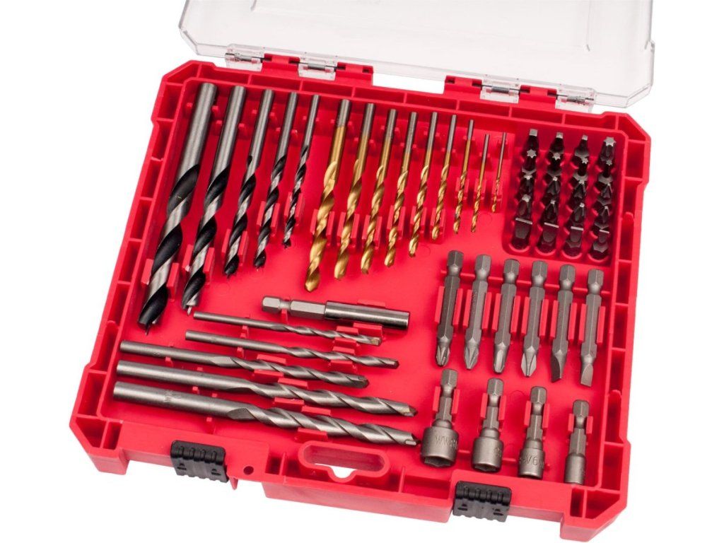Kompletná sada vrtákov a bitov Extol Premium v odolnom kufríku