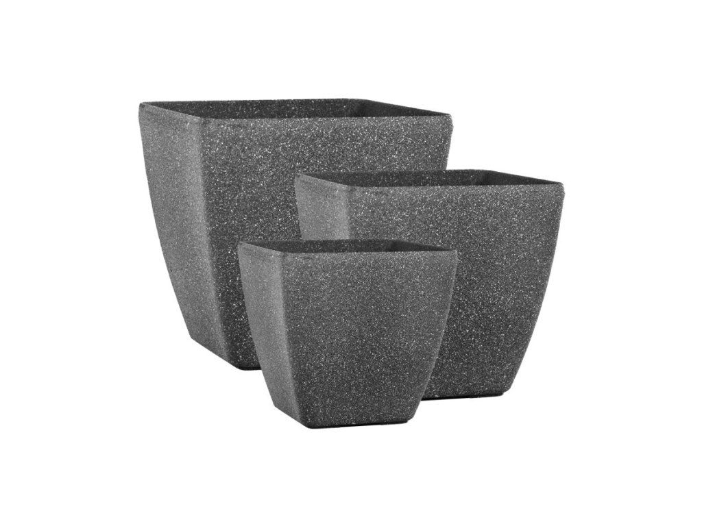 Odolný kvetináč G21 Industrial Cube so vzhľadom betónu