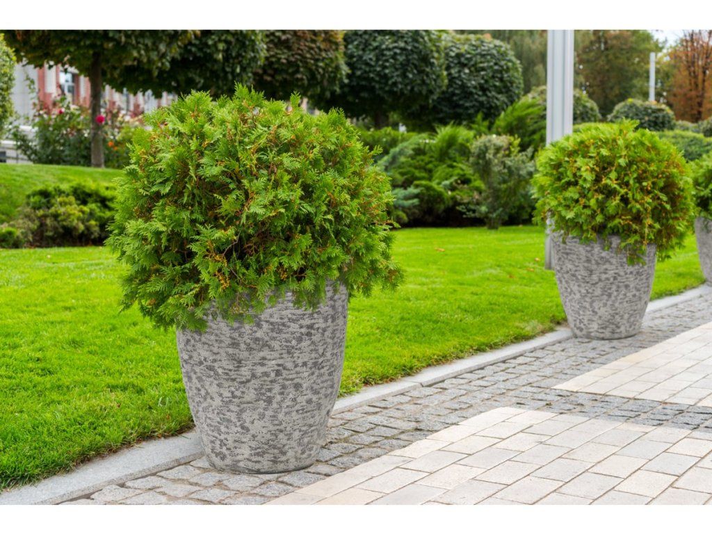 Mrazuvzdorný kvetináč G21 Natur Plumb so spevnenou hranou