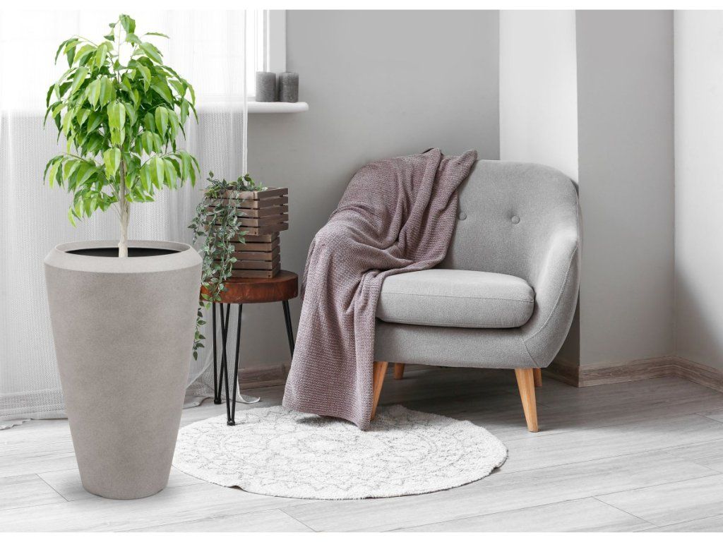 Mrazuvzdorný kvetináč G21 Cement Oval s UV ochranou