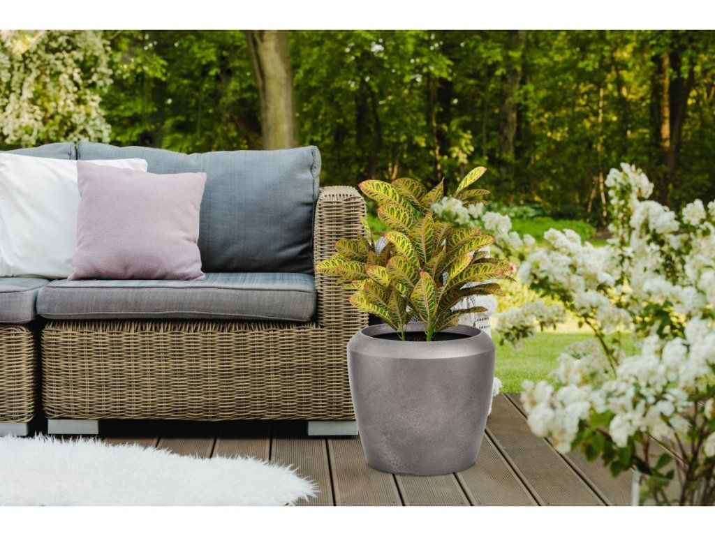 Kvetináč G21 Ancient Round s UV ochranou a mrazuvzdornosťou